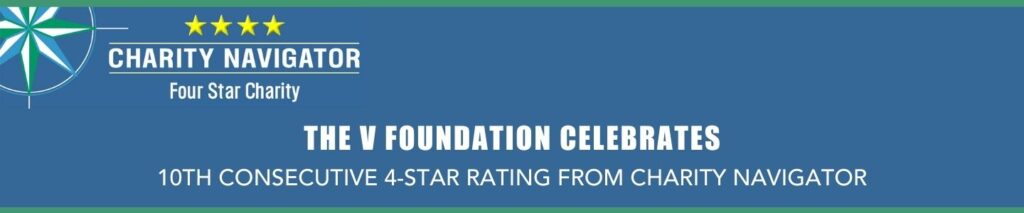 The V Foundation Announces 10th Consecutive 4-Star Rating from Charity Navigator