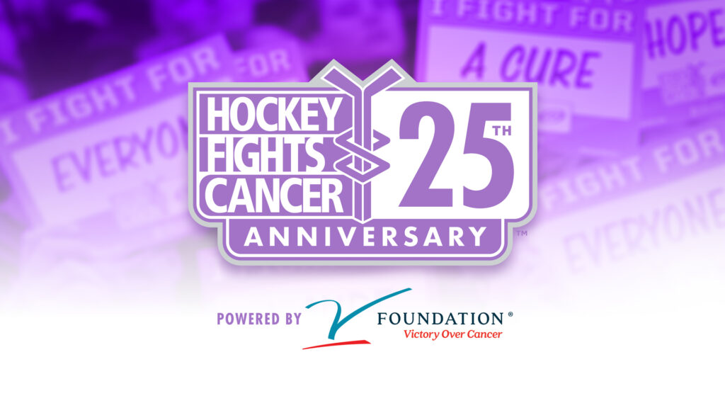 NHL, NHLPA Commemorate 25 Years Of Hockey Fights Cancer Initiative, Powered By The V Foundation For Cancer Research