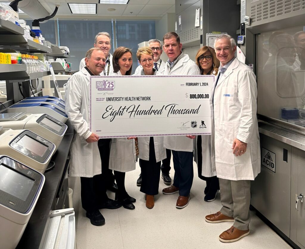 First Research Grant Through Hockey Fights Cancer™ Powered by the V Foundation Announced During National Hockey League’s All-Star Weekend in Toronto
